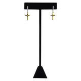 Crucifixus Silver Earrings