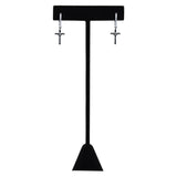 Crucifixus Silver Earrings