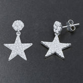 Dazzling Silver Earrings