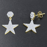 Dazzling Silver Earrings