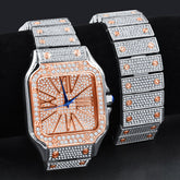 Prodigious Stainless Steel Crystal Watch Set