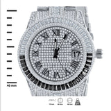 Oyster Crystal Stones Watch Set
