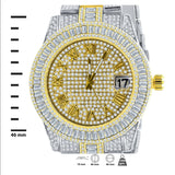 Oyster Crystal Stones Watch Set