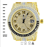 Oyster Crystal Stones Watch Set