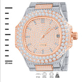 Lord Steel Crystal Watch