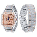 Prodigious Stainless Steel Crystal Watch Set