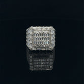 Glimmer CZ Rhodium Ring