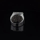 Glimmer CZ Rhodium Ring