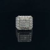 Glimmer CZ Rhodium Ring