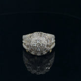 Dazzle Cz Yellow Gold Ring