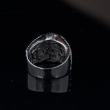 Frosty CZ Rhodium Ring
