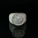 Frosty CZ Rhodium Ring
