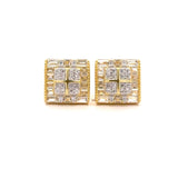 Mystique 925 CZ Gold Earrings