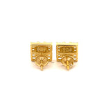 Mystique 925 CZ Gold Earrings