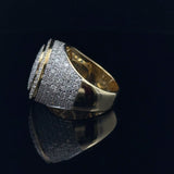 Veloce Moissanite Yellow Gold Ring
