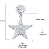 Dazzling Silver Earrings