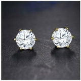 Beam Gold CZ Earrings