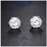 Beam Gold CZ Earrings