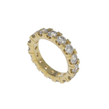 Diamond Split Prong Eternity Band