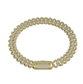 Diamond Prong Set Cuban Bracelet