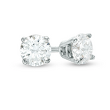 1/4 CT. T.W. Diamond Solitaire Stud Earrings in 10K White Gold