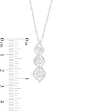 1/4 CT. T.W. Diamond Twist Pendant in Sterling Silver