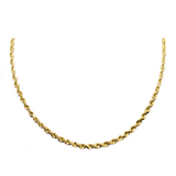 10K Solid Gold 5mm Rope Chain